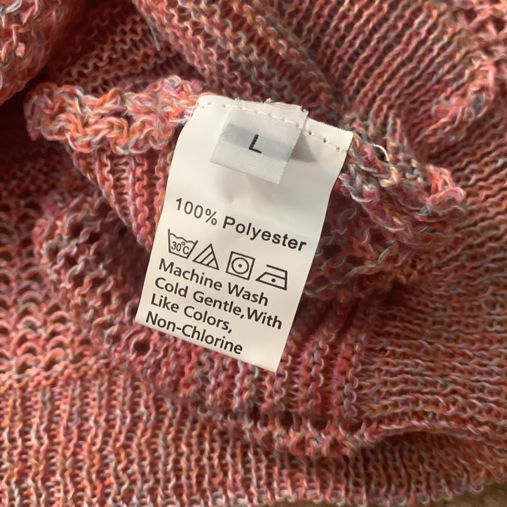 Gorgeous open weave lightweight cropped sweater for Summer size Large NWOT - Picture 5 of 5